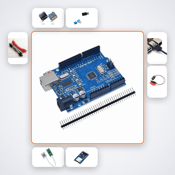ECE Lab Kit 4 UART I2C SPI Communication - Compoden