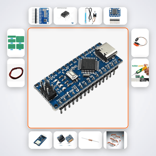 EEG Alpha Wave Detection Headband Kit with Arduino Nano + LED - Compoden