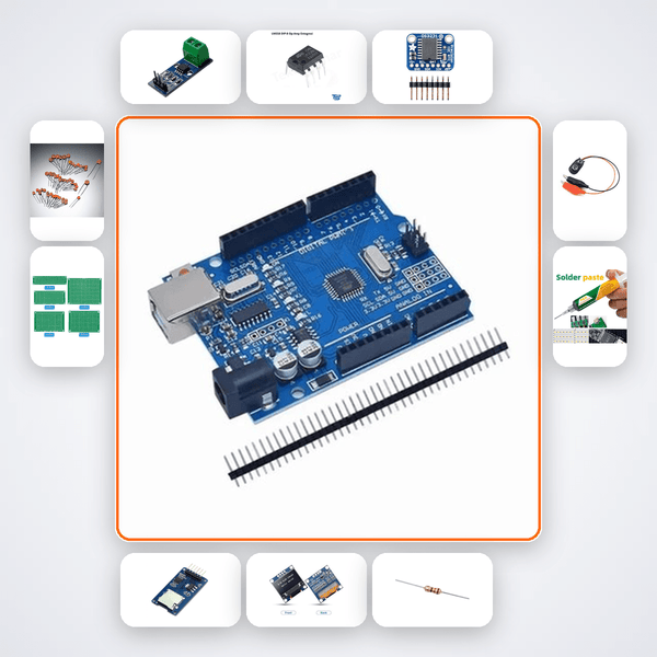 Electromagnetic Field Probe Kit with Arduino Uno + LED - Compoden