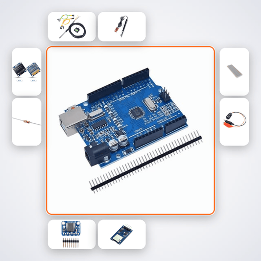 Enzyme Temperature Optimum Study Kit with Arduino Uno + LED - Compoden