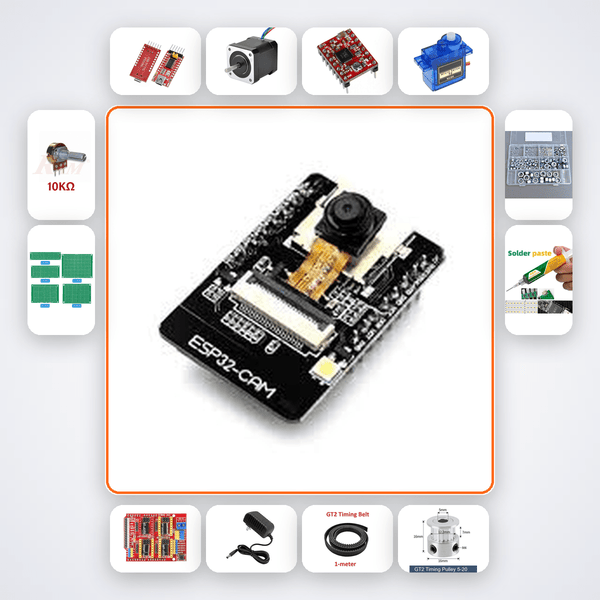 ESP32 AI Face Sketch Plotter Kit - Draw Portraits from Selfies - Compoden