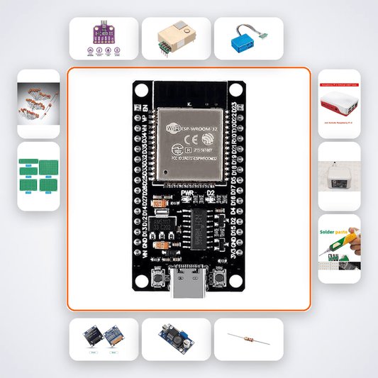 ESP32 Air Quality Monitoring Cube Kit - 50mm Cube with OLED AQI Display - Compoden