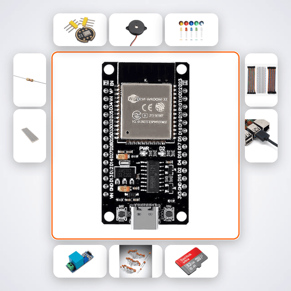ESP32 Baby Cry Detector Kit with Edge Impulse AI - Compoden