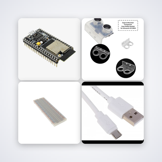 ESP32 Bin Level Monitoring Kit - Real-Time WebSocket Dashboard
