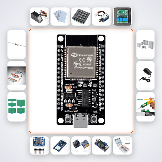 ESP32 Biometric Access Terminal Kit: Fingerprint, RFID, PIN - Compoden