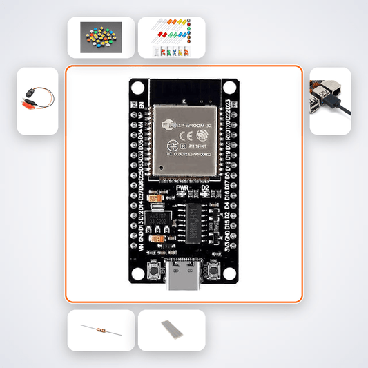 ESP32 BLE Keyboard Emulator Kit with ESP32 + LED - Compoden