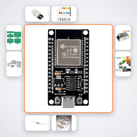 ESP32 BLE Mesh Positioning System Kit with ESP32 + DHT22 - Compoden