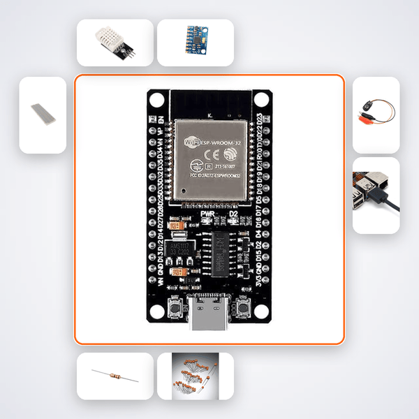 ESP32 BLE Sensor Gateway Kit with ESP32 + DHT22 - Compoden