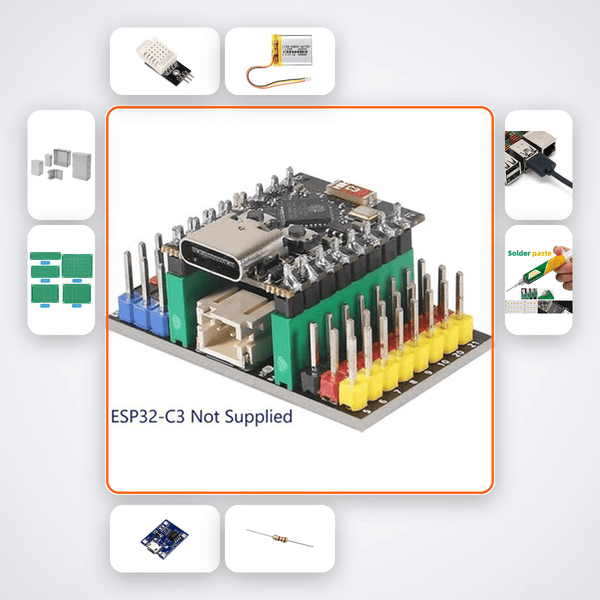 ESP32-C3 Compact MQTT Gateway Kit with ESP32 + DHT22 - Compoden