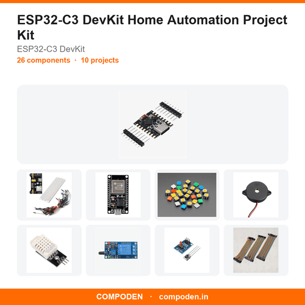 ESP32-C3 DevKit Home Automation Project Kit - Compoden