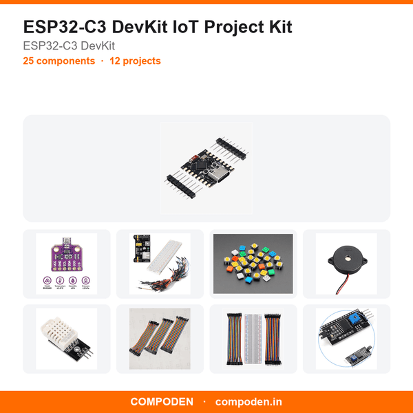 ESP32-C3 DevKit IoT Project Kit - Compoden
