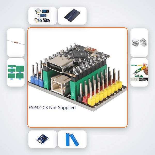 ESP32-C3 Smart Plant Tag Kit with ESP32 + Sensor - Compoden