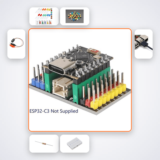 ESP32-C3 Super Mini LED Button Kit with ESP32 + LED - Compoden