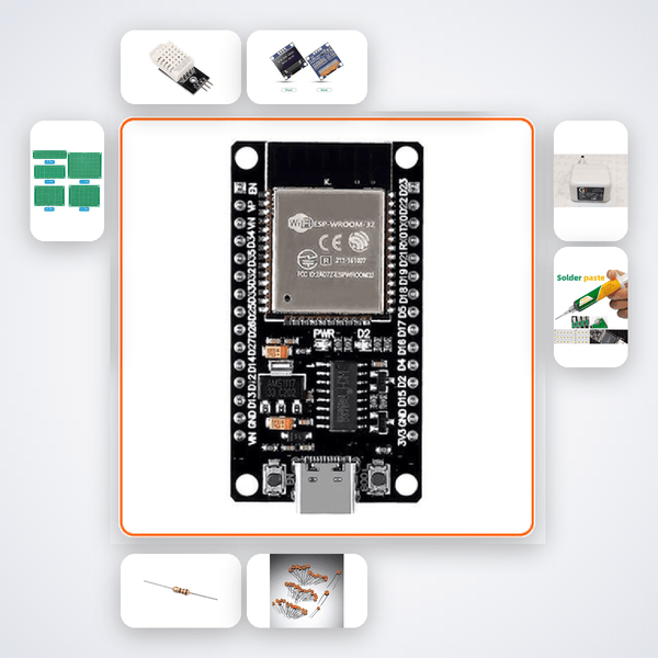 ESP32-C6 IEEE 802.15.4 Thread Node Kit with ESP32 + DHT22 - Compoden