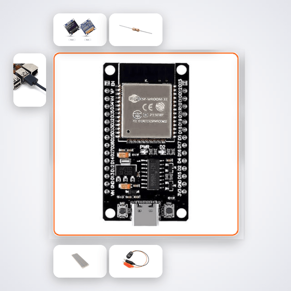 ESP32-C6 WiFi 6 Speed Test Node Kit with ESP32 + LED - Compoden
