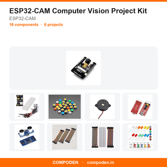 ESP32-CAM Computer Vision Project Kit - Compoden