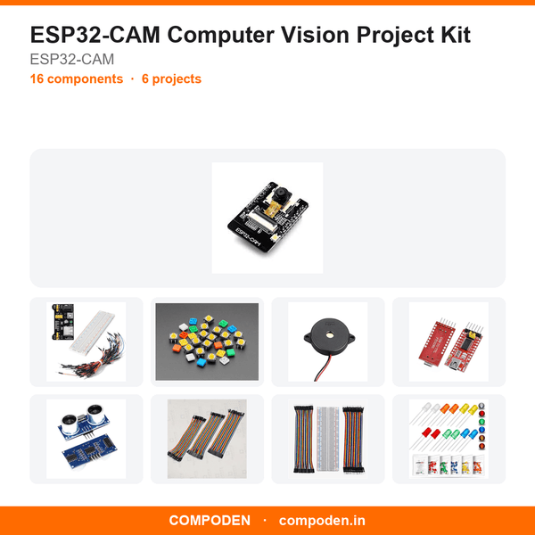 ESP32-CAM Computer Vision Project Kit - Compoden