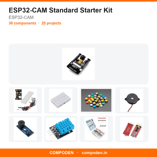 ESP32-CAM Standard Starter Kit - Compoden