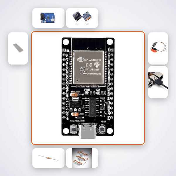 ESP32 CAN Bus Vehicle Data Reader Kit with ESP32 + LED - Compoden