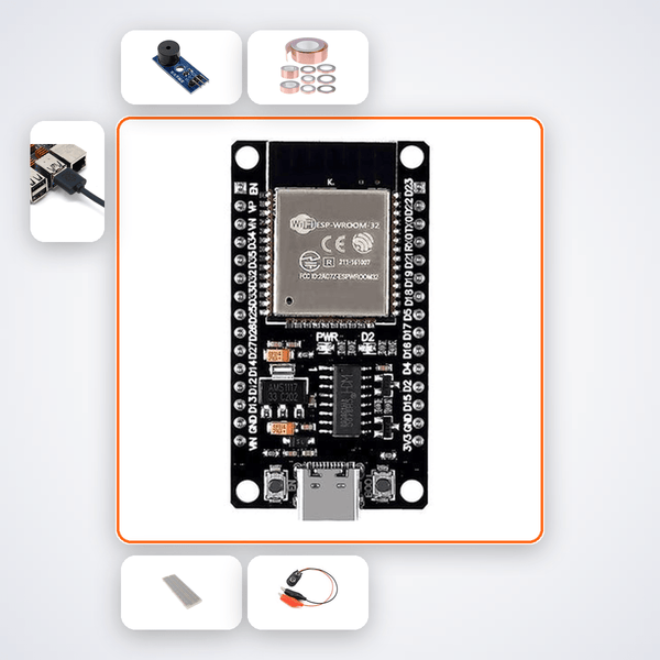 ESP32 Capacitive Touch Piano Kit with ESP32 - Compoden
