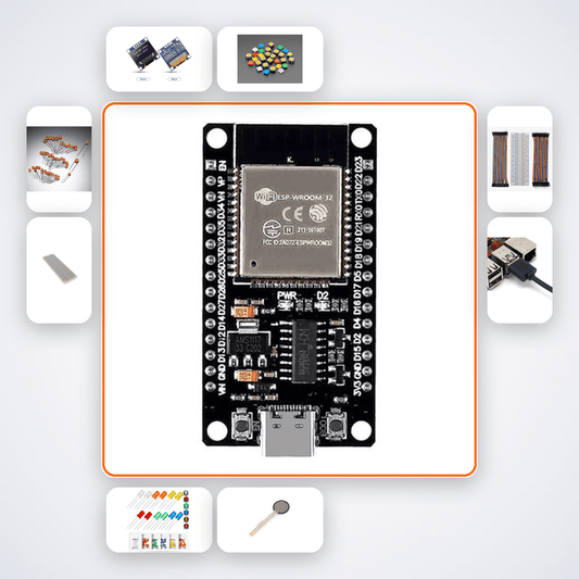 ESP32 Captive Portal Config Variant 16 Kit with ESP32 + LED - Compoden