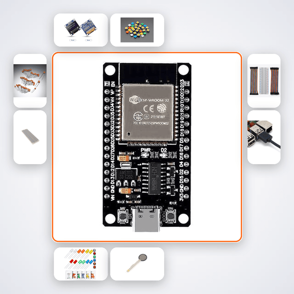 ESP32 Captive Portal Config Variant 16 Kit with ESP32 + LED - Compoden