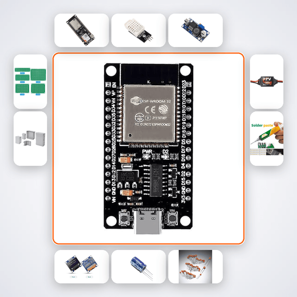 ESP32 Cellular Failover Gateway Kit with ESP32 + DHT22 - Compoden