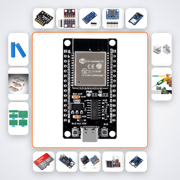ESP32 Climate Trend Analyser Kit - 5-Year Outdoor Data Logger - Compoden
