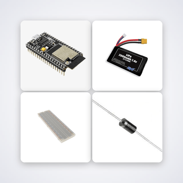ESP32 Deep Sleep Battery Saver Kit with ESP32 + DHT22 - Compoden
