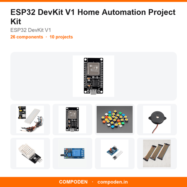 ESP32 DevKit V1 Home Automation Project Kit - Compoden