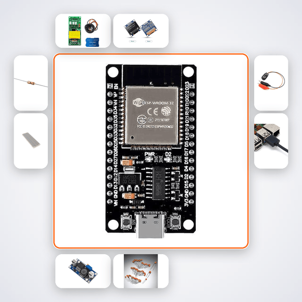 ESP32 Energy Monitor Dashboard Kit - IoT Power Meter with Live Web Charts - Compoden