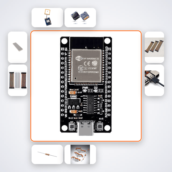 ESP32 GPS Location Logger Kit with ESP32 + LED - Compoden