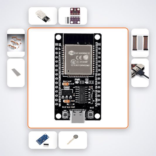 ESP32 Greenhouse Climate Monitor Kit - Live Web Dashboard with Chart.js - Compoden