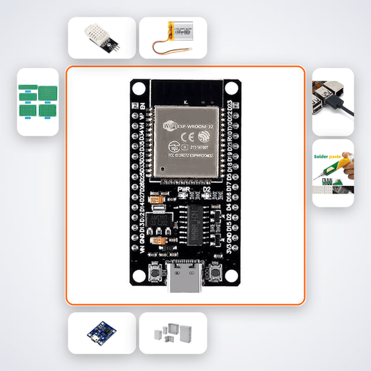 ESP32-H2 Thread Mesh Sensor Kit - 200m Indoor Monitoring without WiFi - Compoden