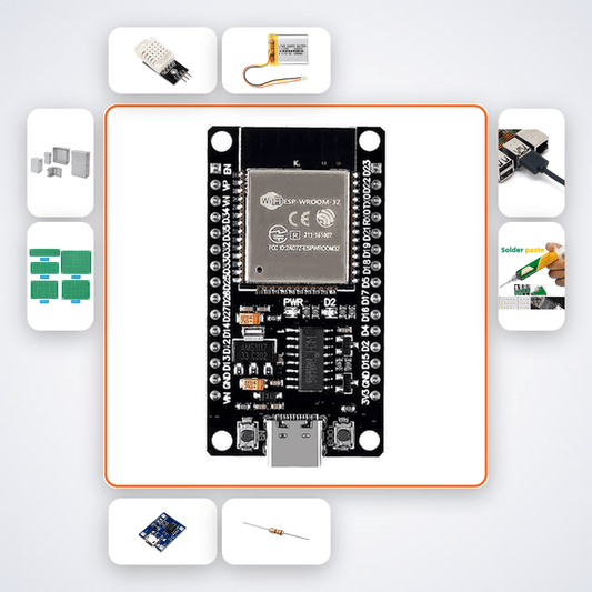 ESP32-H2 Thread Sensor Node Kit with ESP32 + DHT22 - Compoden