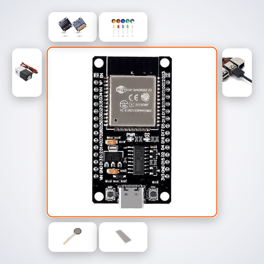 ESP32 Hall Effect Magnet Detector Kit with ESP32 + LED - Compoden