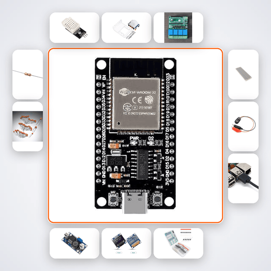 ESP32 Home Assistant Kit: Control 4 Relays & 6 Sensors - Compoden
