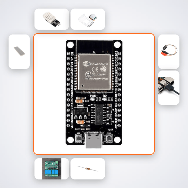 ESP32 Home Assistant Native API Kit with ESP32 + DHT22 - Compoden