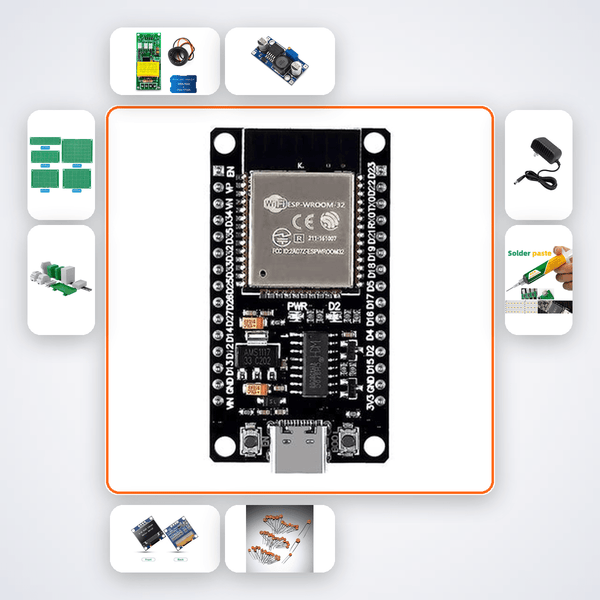 ESP32 Home Energy Dashboard Kit with ESP32 + LED - Compoden