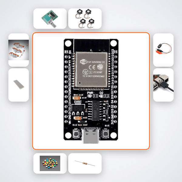 ESP32 I2S DAC Audio Player Kit with ESP32 - Compoden