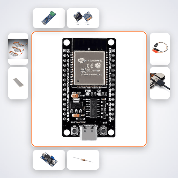 ESP32 Modbus RTU Gateway Kit with ESP32 + LED - Compoden