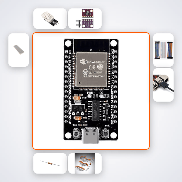 ESP32 MQTT Home Sensor Network Kit with ESP32 + DHT22 - Compoden