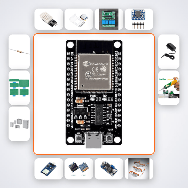 ESP32 Pet Heating Scheduler Kit - DHT22 & PIR Sensors - Compoden