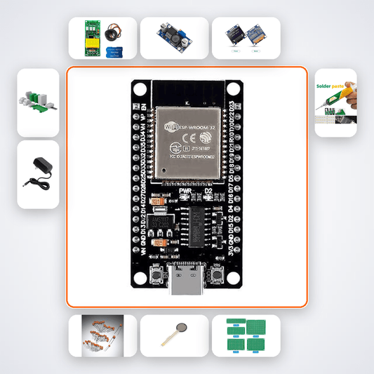 ESP32 PZEM Energy Dashboard Server Kit with ESP32 + LED - Compoden