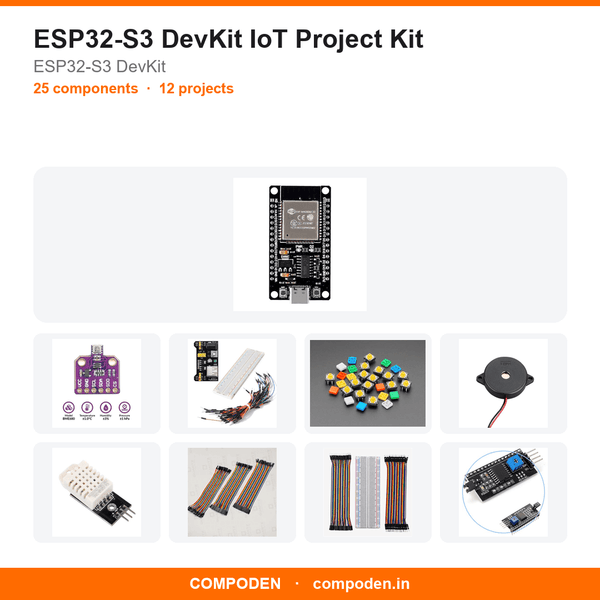 ESP32-S3 DevKit IoT Project Kit - Compoden