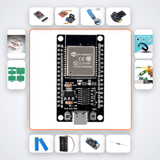 ESP32-S3 Gesture Controlled Robot Kit with ESP32 + Sensor - Compoden
