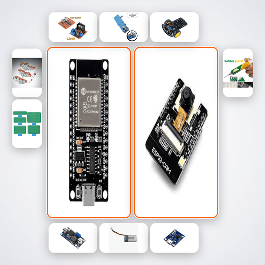 ESP32-S3 Mini Vision Rover Kit with ESP32 + Camera - Compoden