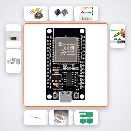 ESP32-S3 On-Device Wake Word Training Kit with ESP32 + LED - Compoden