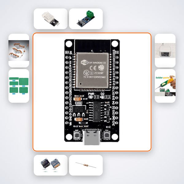 ESP32 SNMP Agent Kit - DHT22 Temperature & Current Monitor - Compoden