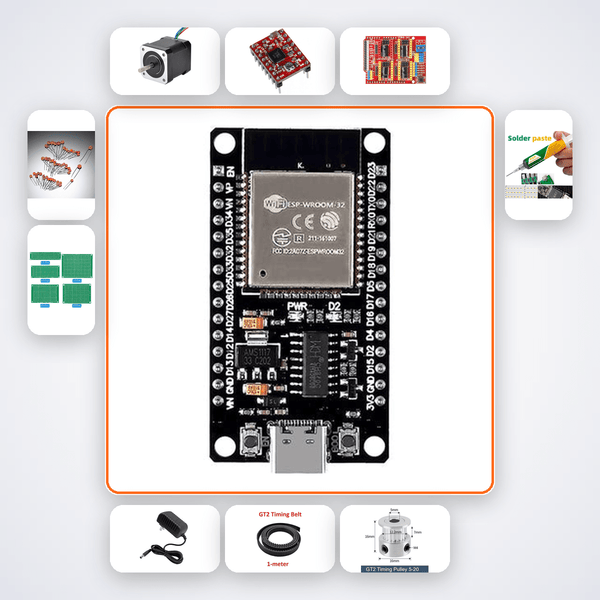 ESP32 Stepper CNC Controller Kit with ESP32 + Stepper Motor - Compoden